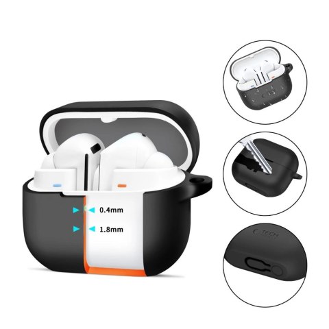 Etui Tech-Protect Silicone Hook na Samsung Galaxy Buds 3 / 3 Pro - czarne Etui Tech-Protect Silicone Hook na Samsung Galaxy Buds 3 / 3 Pro - czarne