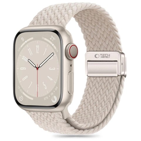 Pasek Tech-Protect Nylonmag na Apple Watch 4 / 5 / 6 / 7 / 8 / 9 / SE (38 / 40 / 41 mm) - beżowy Pasek Tech-Protect Nylonmag na Apple Watch 4 / 5 / 6 / 7 / 8 / 9 / SE (38 / 40 / 41 mm) - beżowy