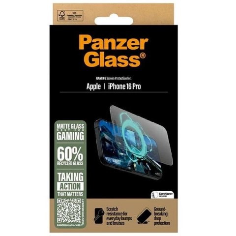 Szkło hartowane PanzerGlass Gaming Screen Protector Ultra-Wide Fit na iPhone 16 Pro Szkło hartowane PanzerGlass Gaming Screen Protector Ultra-Wide Fit na iPhone 16 Pro