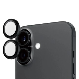 Szkło hartowane PanzerGlass Hoops Black Lens Protector na aparat do iPhone 16 / 16 Plus
