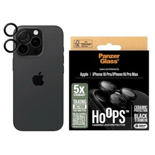 Szkło hartowane PanzerGlass Hoops Ceramic Lens Protector na aparat do iPhone 16 Pro / 16 Pro Max