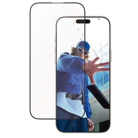 Szkło hartowane PanzerGlass Screen Protector Aluminum Frame Ultra-Wide Fit z aluminiową ramką na iPhone 16 Pro Max Szkło hartowane PanzerGlass Screen Protector Aluminum Frame Ultra-Wide Fit z aluminiową ramką na iPhone 16 Pro Max