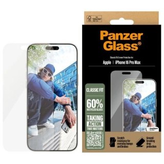 Szkło hartowane PanzerGlass Screen Protector Classic Fit na iPhone 16 Pro Max