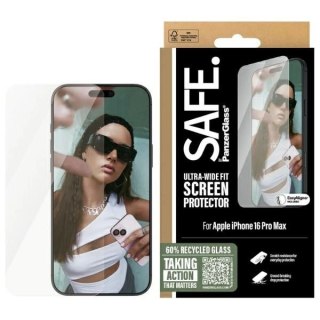 Szkło hartowane SAFE by PanzerGlass Ultra-Wide Fit na iPhone 16 Pro Max