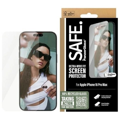 Szkło hartowane SAFE by PanzerGlass Ultra-Wide Fit na iPhone 16 Pro Max Szkło hartowane SAFE by PanzerGlass Ultra-Wide Fit na iPhone 16 Pro Max