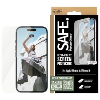 Szkło hartowane SAFE by PanzerGlass Ultra-Wide Fit na iPhone 16
