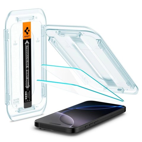 Szkło hartowane Spigen Glas.tR EZ Fit na iPhone 16 Pro Max - 2 szt.