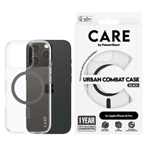 CARE by PanzerGlass Flagship Case iPhone 16 Pro 6.3"" czarny/black MagSafe 1346 CARE by PanzerGlass Flagship Case iPhone 16 Pro 6.3"" czarny/black MagSafe 1346