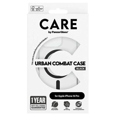 CARE by PanzerGlass Flagship Case iPhone 16 Pro 6.3"" czarny/black MagSafe 1346 CARE by PanzerGlass Flagship Case iPhone 16 Pro 6.3"" czarny/black MagSafe 1346