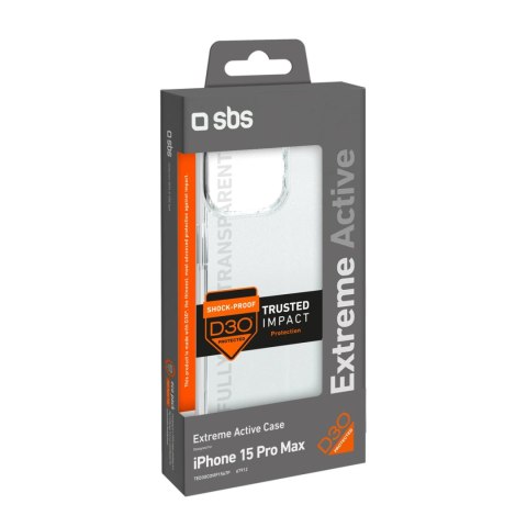 Etui SBS D3O do iPhone 15 Pro Max - przezroczyste Etui SBS D3O do iPhone 15 Pro Max - przezroczyste