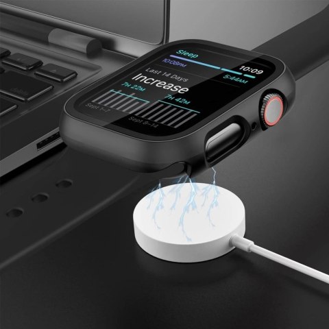 Etui ze szkłem hartowanym Tech-Protect Defense360 na Apple Watch 10 (46 mm) - czarne Etui ze szkłem hartowanym Tech-Protect Defense360 na Apple Watch 10 (46 mm) - czarne