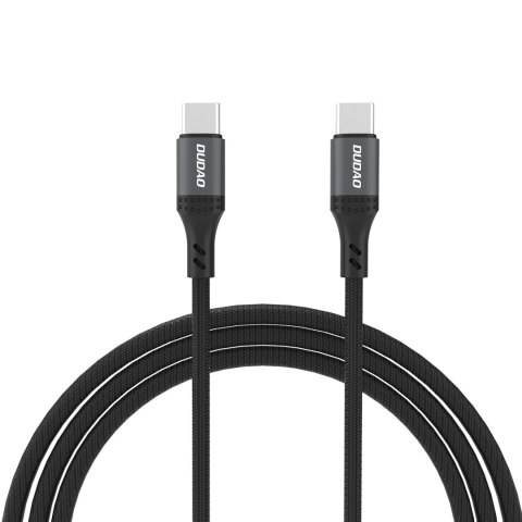 Kabel Dudao L3CC USB-C - USB-C 60W 1,2m w oplocie - czarny Kabel Dudao L3CC USB-C - USB-C 60W 1,2m w oplocie - czarny