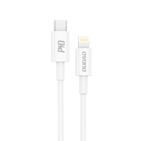 Kabel Dudao L6X USB-C - Lightning PD 20W 1m - biały Kabel Dudao L6X USB-C - Lightning PD 20W 1m - biały