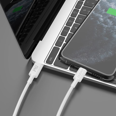 Kabel Dudao L6X USB-C - Lightning PD 20W 1m - biały Kabel Dudao L6X USB-C - Lightning PD 20W 1m - biały