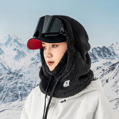 Kominiarka narciarska Qunature Arctic Velvet rozmiar M - czarna Kominiarka narciarska Qunature Arctic Velvet rozmiar M - czarna