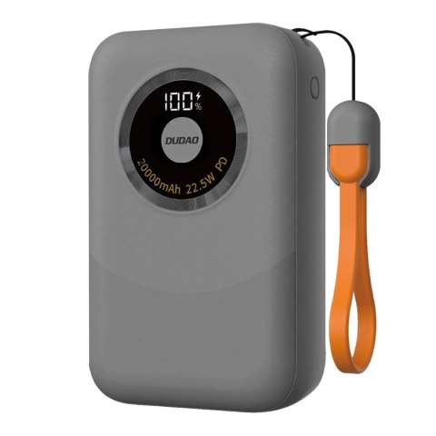 Powerbank Dudao K21 Mini 10000mAh 22.5W USB-A / USB-C - szary Powerbank Dudao K21 Mini 10000mAh 22.5W USB-A / USB-C - szary