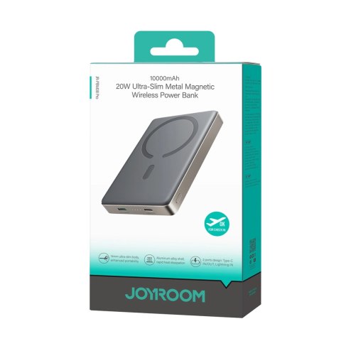 Powerbank Joyroom JR-PBM08 Pro 10000mAh ultracienki - tytanowy Powerbank Joyroom JR-PBM08 Pro 10000mAh ultracienki - tytanowy