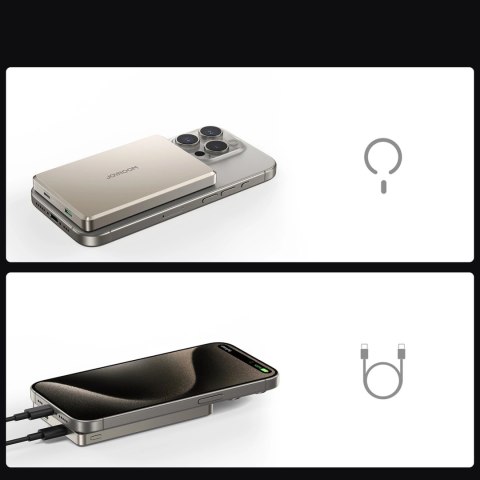 Powerbank Joyroom JR-PBM08 Pro 10000mAh ultracienki - tytanowy Powerbank Joyroom JR-PBM08 Pro 10000mAh ultracienki - tytanowy