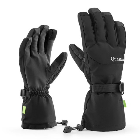Qunature Ski Gloves - Finger Style Black M Qunature Ski Gloves - Finger Style Black M