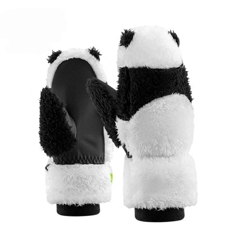Rękawice narciarskie Qunature Panda dla dzieci i dorosłych rozmiar S - czarne/białe Rękawice narciarskie Qunature Panda dla dzieci i dorosłych rozmiar S - czarne/białe