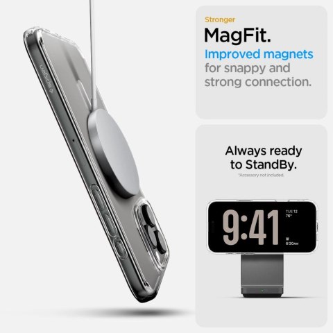 Etui Spigen Ultra Hybrid "T" Mag MagSafe na iPhone 16 Pro Max - białe