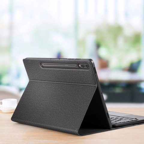 Etui z klawiaturą Bluetooth Dux Ducis (Seria TK) do Samsung Tab S9 Plus / S9 FE Plus - czarne Etui z klawiaturą Bluetooth Dux Ducis (Seria TK) do Samsung Tab S9 Plus / S9 FE Plus - czarne