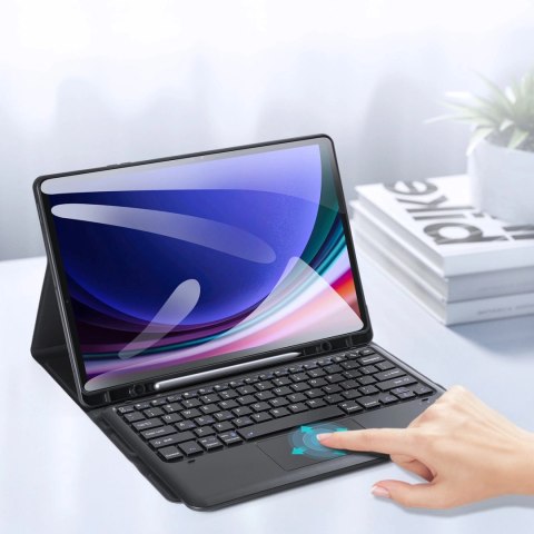 Etui z klawiaturą Bluetooth Dux Ducis (Seria TK) do Samsung Tab S9 Plus / S9 FE Plus - czarne Etui z klawiaturą Bluetooth Dux Ducis (Seria TK) do Samsung Tab S9 Plus / S9 FE Plus - czarne