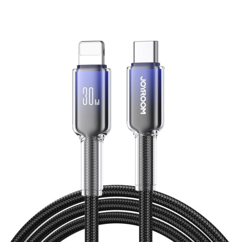 Kabel Joyroom S-A42 Crystal-Clear Series 30W USB-C - Lightning 1,2m - czarny Kabel Joyroom S-A42 Crystal-Clear Series 30W USB-C - Lightning 1,2m - czarny