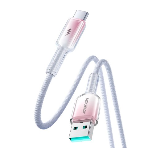 Kabel Joyroom S-A42 Crystal-Clear Series 3A USB-A - USB-C 1,2m - biały Kabel Joyroom S-A42 Crystal-Clear Series 3A USB-A - USB-C 1,2m - biały