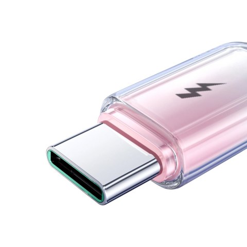 Kabel Joyroom S-A42 Crystal-Clear Series 3A USB-A - USB-C 1,2m - biały Kabel Joyroom S-A42 Crystal-Clear Series 3A USB-A - USB-C 1,2m - biały