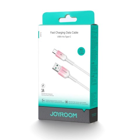 Kabel Joyroom S-A42 Crystal-Clear Series 3A USB-A - USB-C 1,2m - biały Kabel Joyroom S-A42 Crystal-Clear Series 3A USB-A - USB-C 1,2m - biały