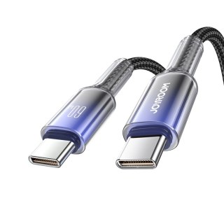 Kabel Joyroom S-A42 Crystal-Clear Series 60W USB-C - USB-C 1,2m - czarny