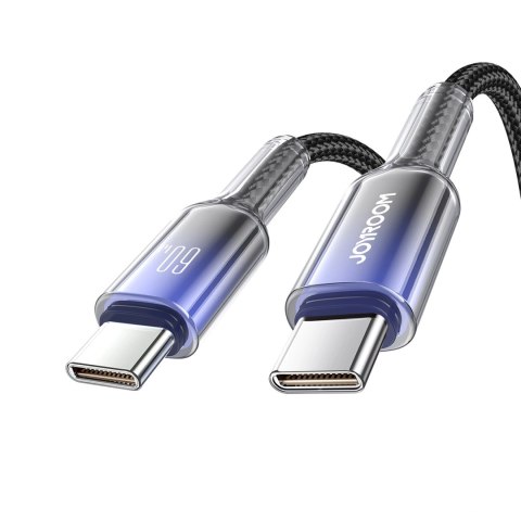 Kabel Joyroom S-A42 Crystal-Clear Series 60W USB-C - USB-C 1,2m - czarny Kabel Joyroom S-A42 Crystal-Clear Series 60W USB-C - USB-C 1,2m - czarny