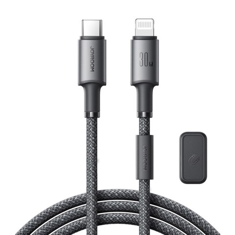 Kabel Joyroom S-A50 Unlimited Series 60W USB-C - Lightning z organizerem magnetycznym 1,2m - szary Kabel Joyroom S-A50 Unlimited Series 60W USB-C - Lightning z organizerem magnetycznym 1,2m - szary