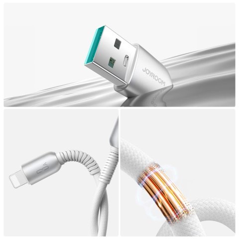 Kabel Joyroom S-A51 Cutting-Edge Series 3A USB-A - Lightning 1,2m - jasnoszary Kabel Joyroom S-A51 Cutting-Edge Series 3A USB-A - Lightning 1,2m - jasnoszary