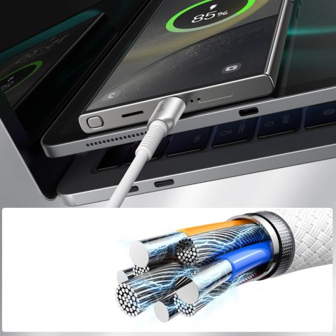 Kabel Joyroom S-A51 Cutting-Edge Series 3A USB-A - USB-C 1,2m - jasnoszary Kabel Joyroom S-A51 Cutting-Edge Series 3A USB-A - USB-C 1,2m - jasnoszary
