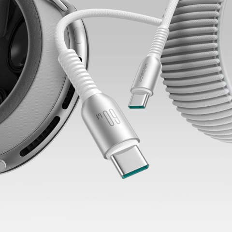 Kabel Joyroom S-A51 Cutting-Edge Series 60W USB-C - USB-C 1,2m - jasnoszary Kabel Joyroom S-A51 Cutting-Edge Series 60W USB-C - USB-C 1,2m - jasnoszary