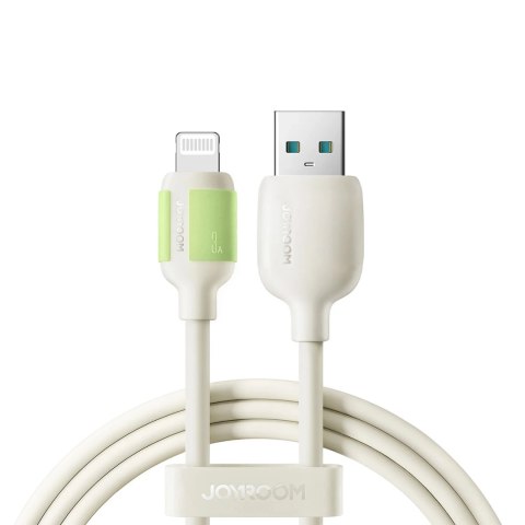 Kabel Joyroom S-A53 3A USB-A - Lightning z fluorescencyjną końcówką 1,2 m - beżowy Kabel Joyroom S-A53 3A USB-A - Lightning z fluorescencyjną końcówką 1,2 m - beżowy