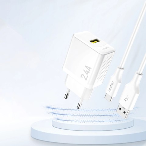 Ładowarka Dudao A23 2.4A USB-A - biała Ładowarka Dudao A23 2.4A USB-A - biała