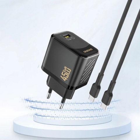 Ładowarka sieciowa Dudao A28 45W GaN USB-C - czarna Ładowarka sieciowa Dudao A28 45W GaN USB-C - czarna