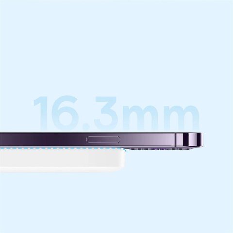 Powerbank Baseus Magnetic Mini Air PPCXM06A 6000mAh 20W z kablem Simple Series USB-C - biały