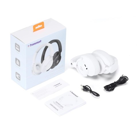 Słuchawki bezprzewodowe Tronsmart Sounfii Q20 ANC nauszne Bluetooth 5.3 - białe
