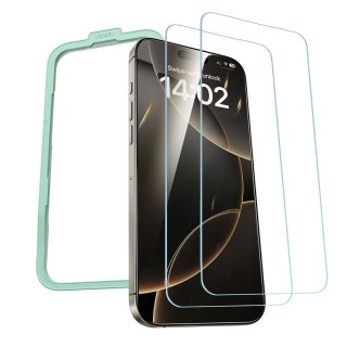 Szkło hartowane Ugreen SP630 z ramką montażową na iPhone 16 Pro Max (2 szt.)