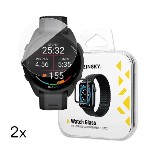 Szkło hartowane Wozinsky Full Glue do Garmin Forerunner 165 (2 szt.) Szkło hartowane Wozinsky Full Glue do Garmin Forerunner 165 (2 szt.)