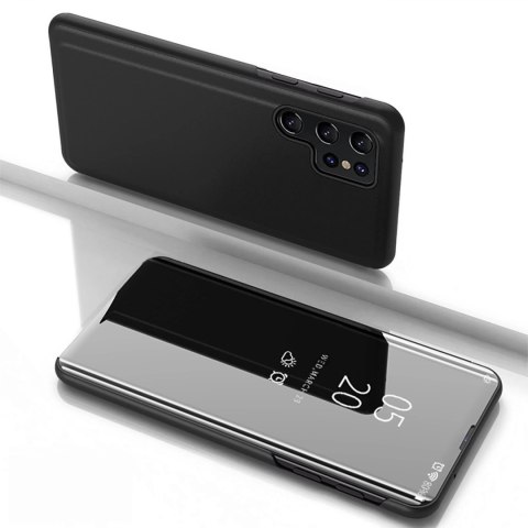 Clear View Case etui do Samsung Galaxy S25 Ultra pokrowiec z klapką - czarne Clear View Case etui do Samsung Galaxy S25 Ultra pokrowiec z klapką - czarne