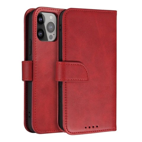 Etui Magnet Case z klapką do Samsung Galaxy S25 - czerwone Etui Magnet Case z klapką do Samsung Galaxy S25 - czerwone