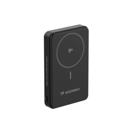 Powerbank Wozinsky WLWP-10KA0Y3S 22,5W PD Qi2 10000 mAh, z podstawką, 1x USB-A, 1x USB-C - czarny Powerbank Wozinsky WLWP-10KA0Y3S 22,5W PD Qi2 10000 mAh, z podstawką, 1x USB-A, 1x USB-C - czarny