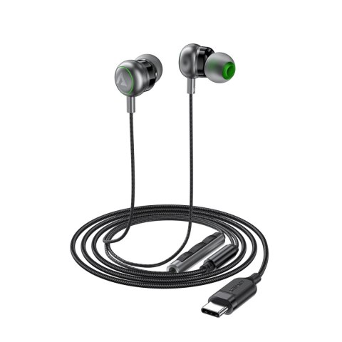 Słuchawki przewodowe Acefast L5 dokanałowe USB-C 1.2m - czarne