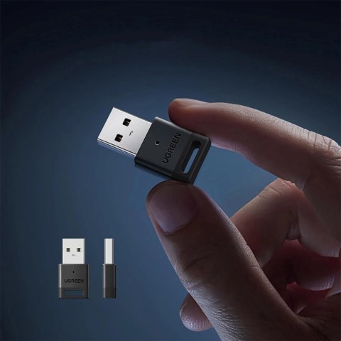 Adapter Ugreen CM591 USB-A Bluetooth 5.3 - czarny Adapter Ugreen CM591 USB-A Bluetooth 5.3 - czarny