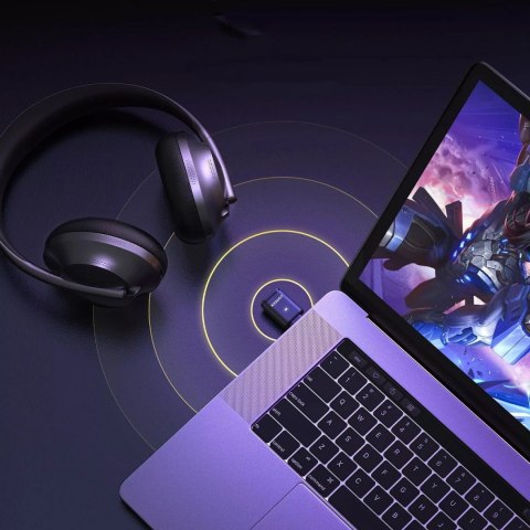 Adapter audio Ugreen BT501 USB-C Bluetooth 5.3 z aptX transmiter - czarny Adapter audio Ugreen BT501 USB-C Bluetooth 5.3 z aptX transmiter - czarny